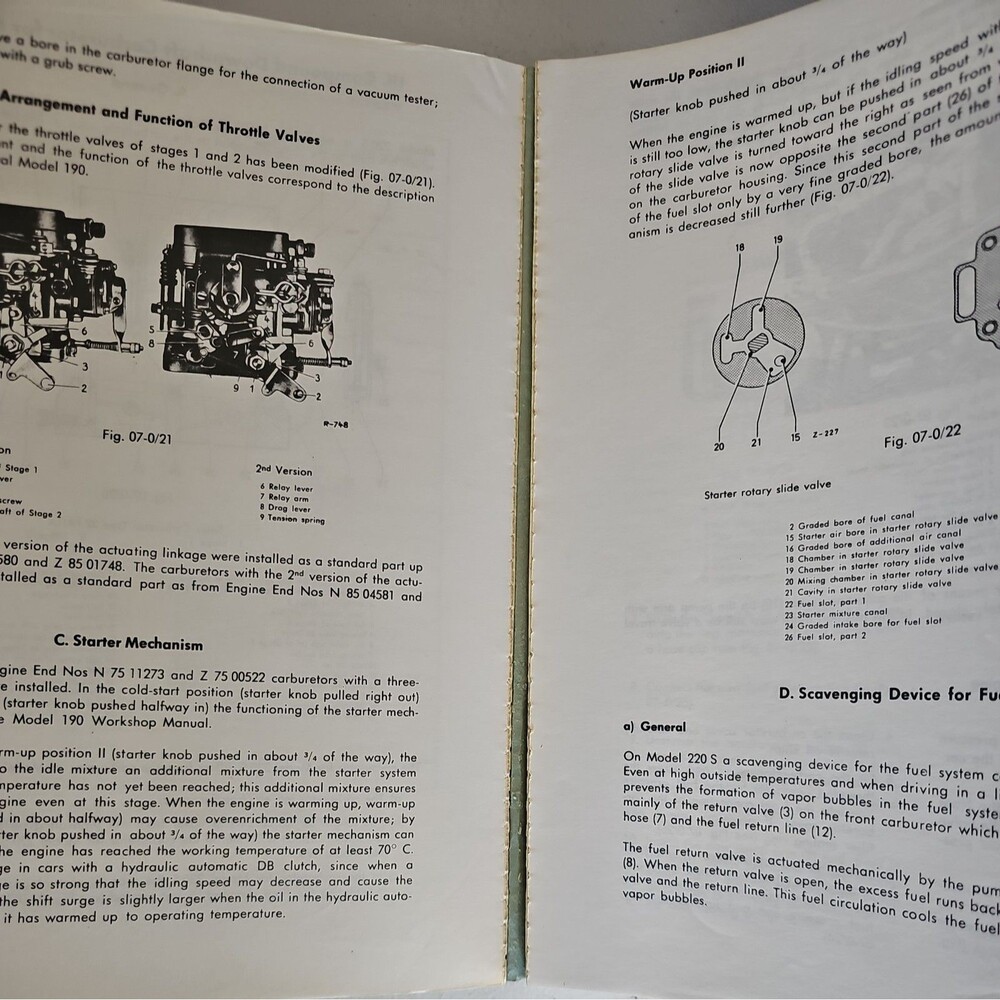 1955 Mercedes Benz 180 180a 180b 180c 180D 180Db 180Dc Service Repair Manual - Picture 8 of 9